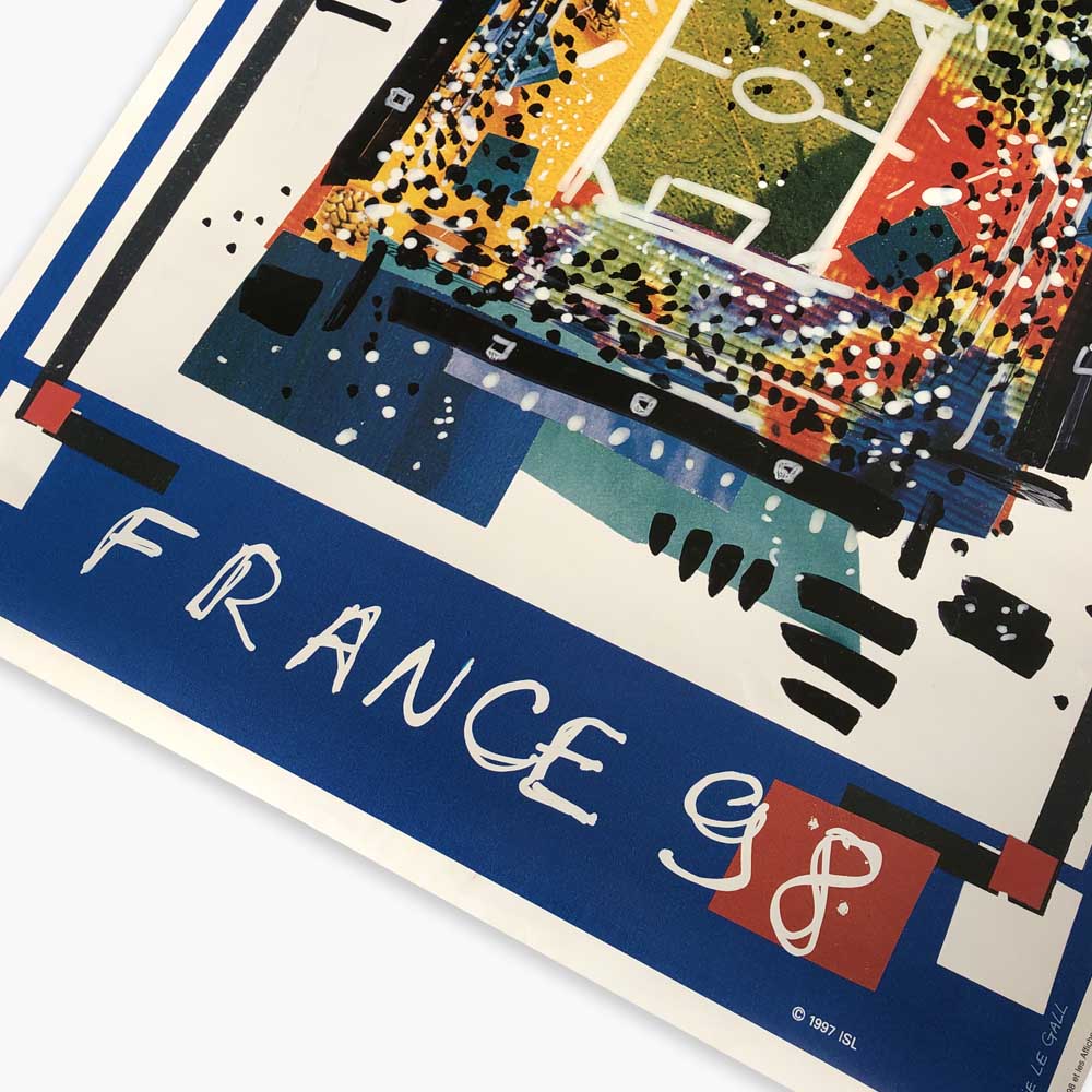 Affiche officielle Coupe du Monde 98 football France Toulouse