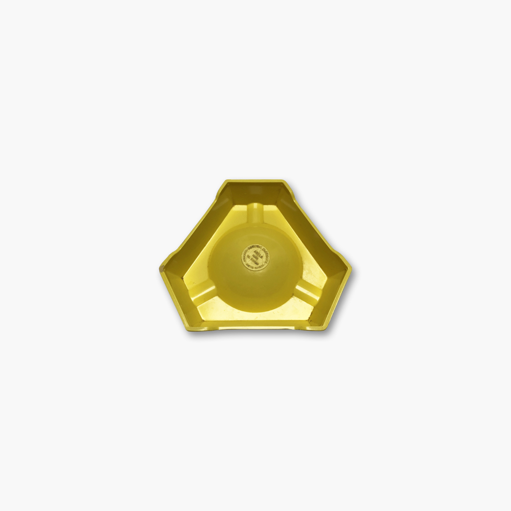 Cendrier Publicitaire Ricard En Opale – Jaune, Collection, Fabrication Française
