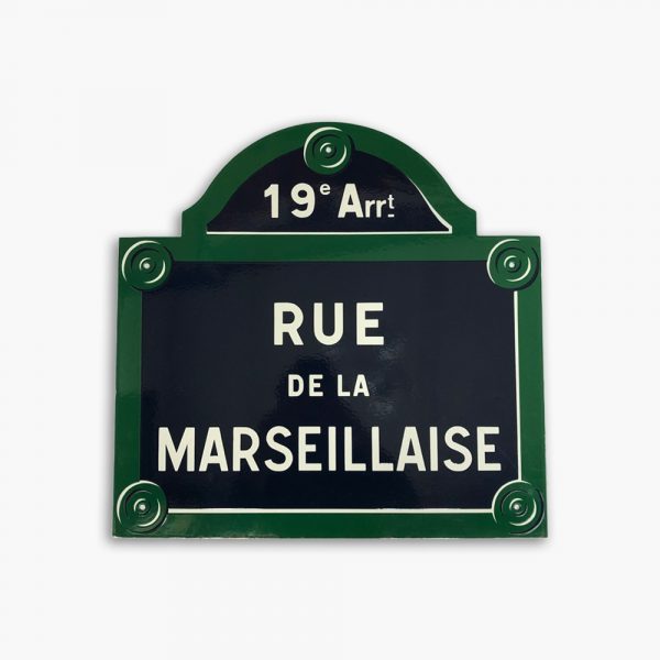 Plaque de rue Paris