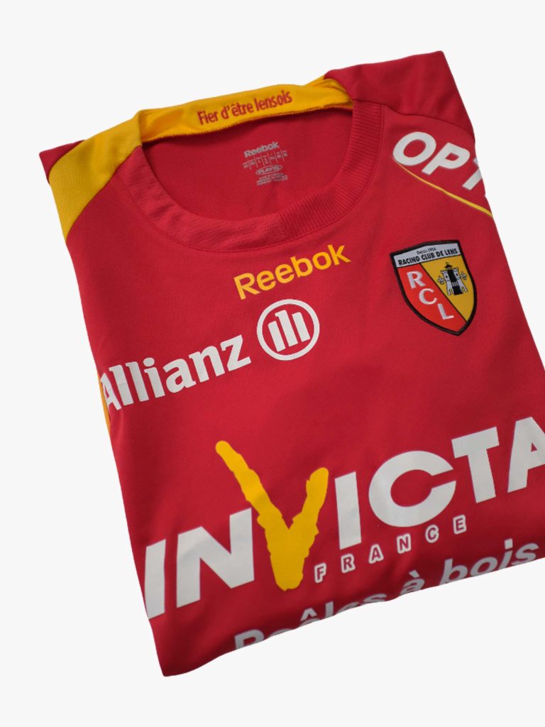 Maillot Domicile RC Lens 2009-2010 Reebok, Taille XS - Authentique, Occasion Excellent état