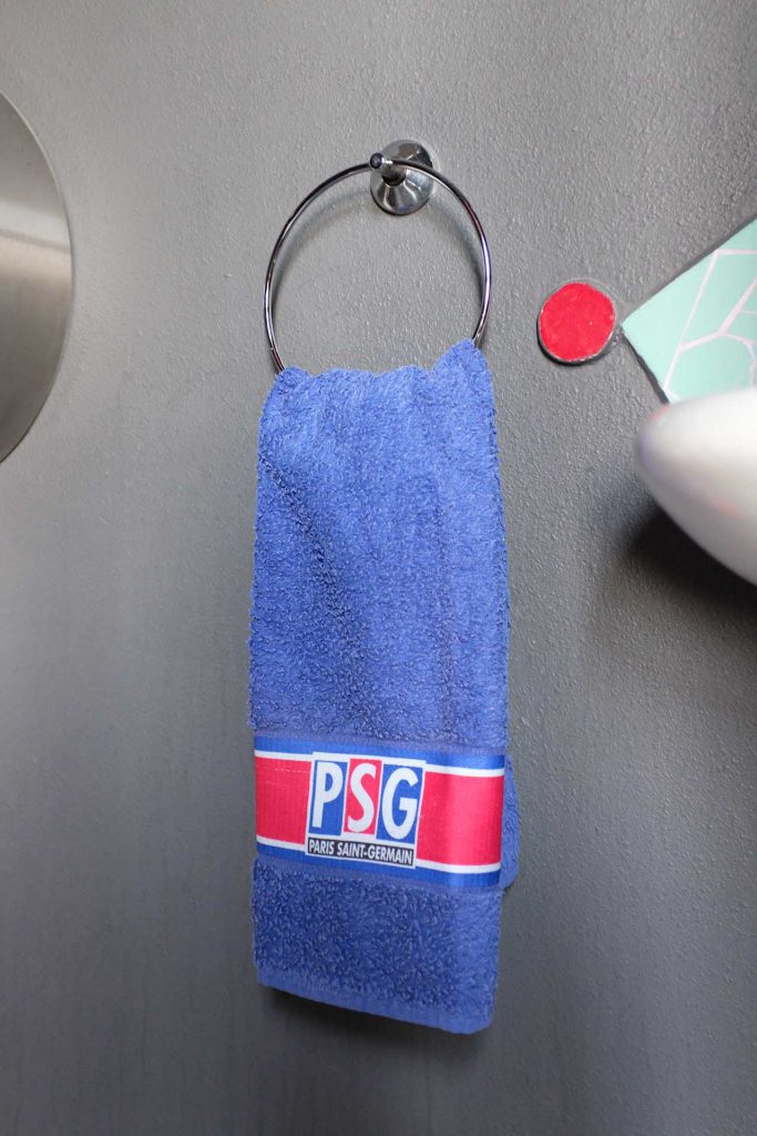 serviette PSG vintage