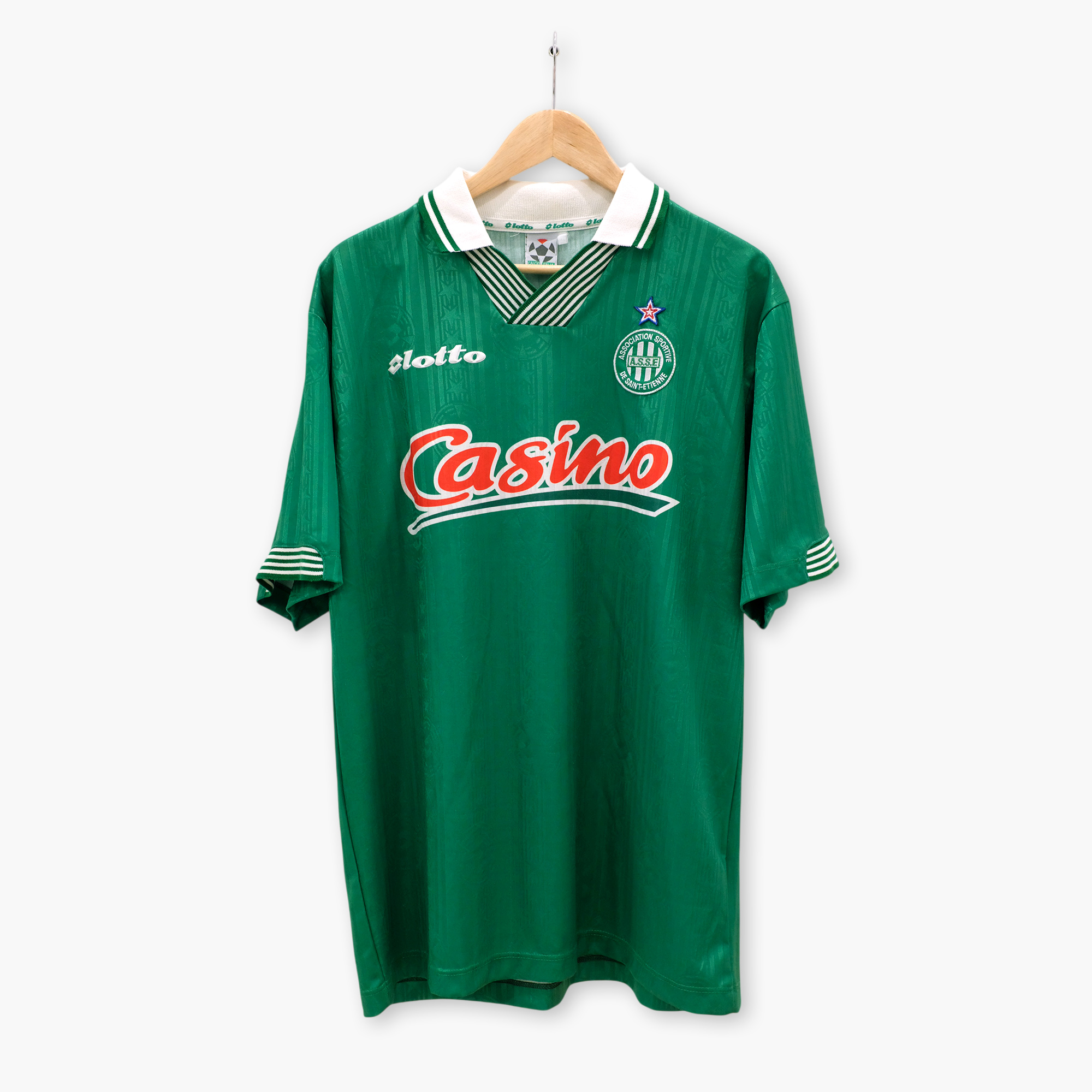Maillot ASSE Lotto Saint-Étienne 1997-1998 maillot asse lotto 1997
