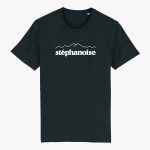 T-shirt Stéphanoise monochrome noir