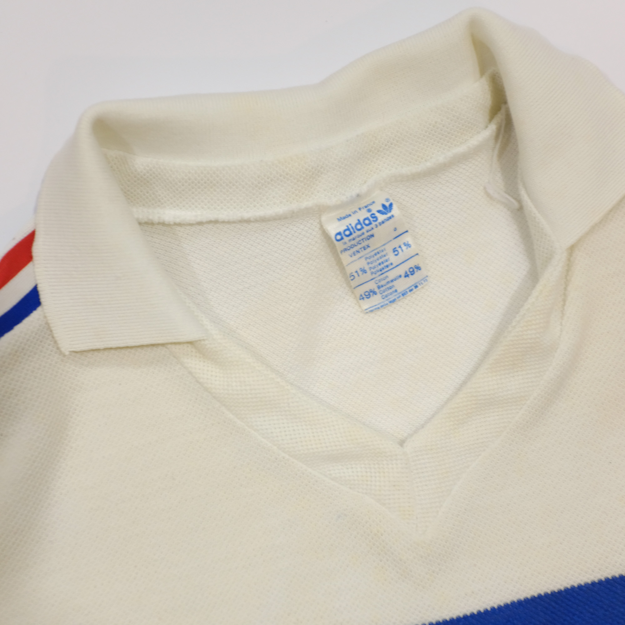 Maillot Euro 84 blanc équipe de france vintage maillot euro 84 blanc