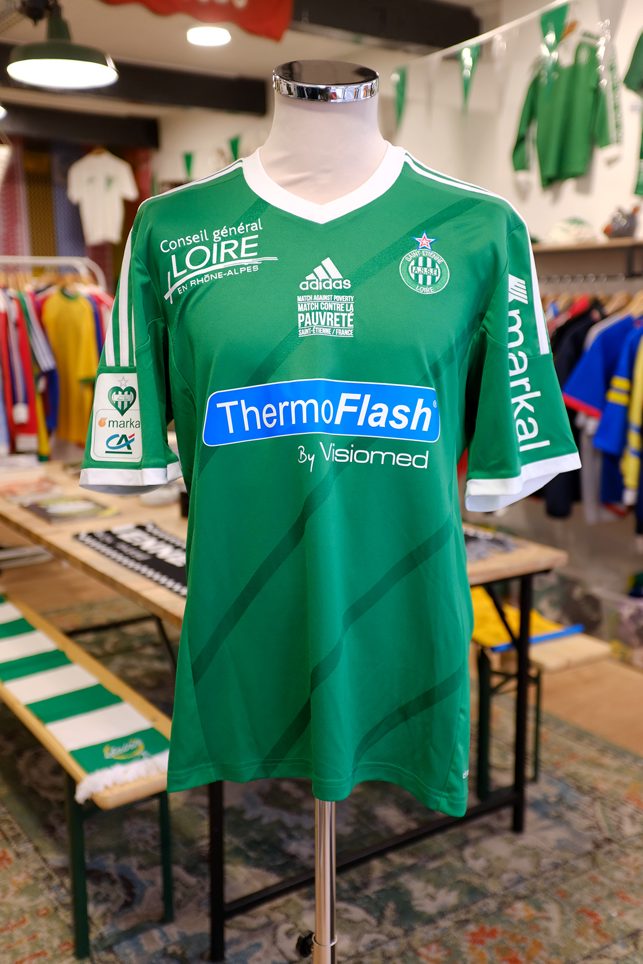 Maillot ASSE match contre la pauvreté