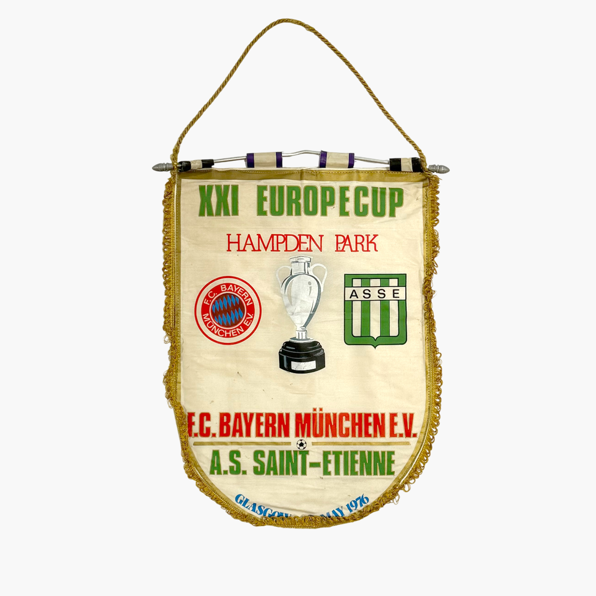 fanion asse saint-etienne - O'MULTICOLLECTIONNEUR