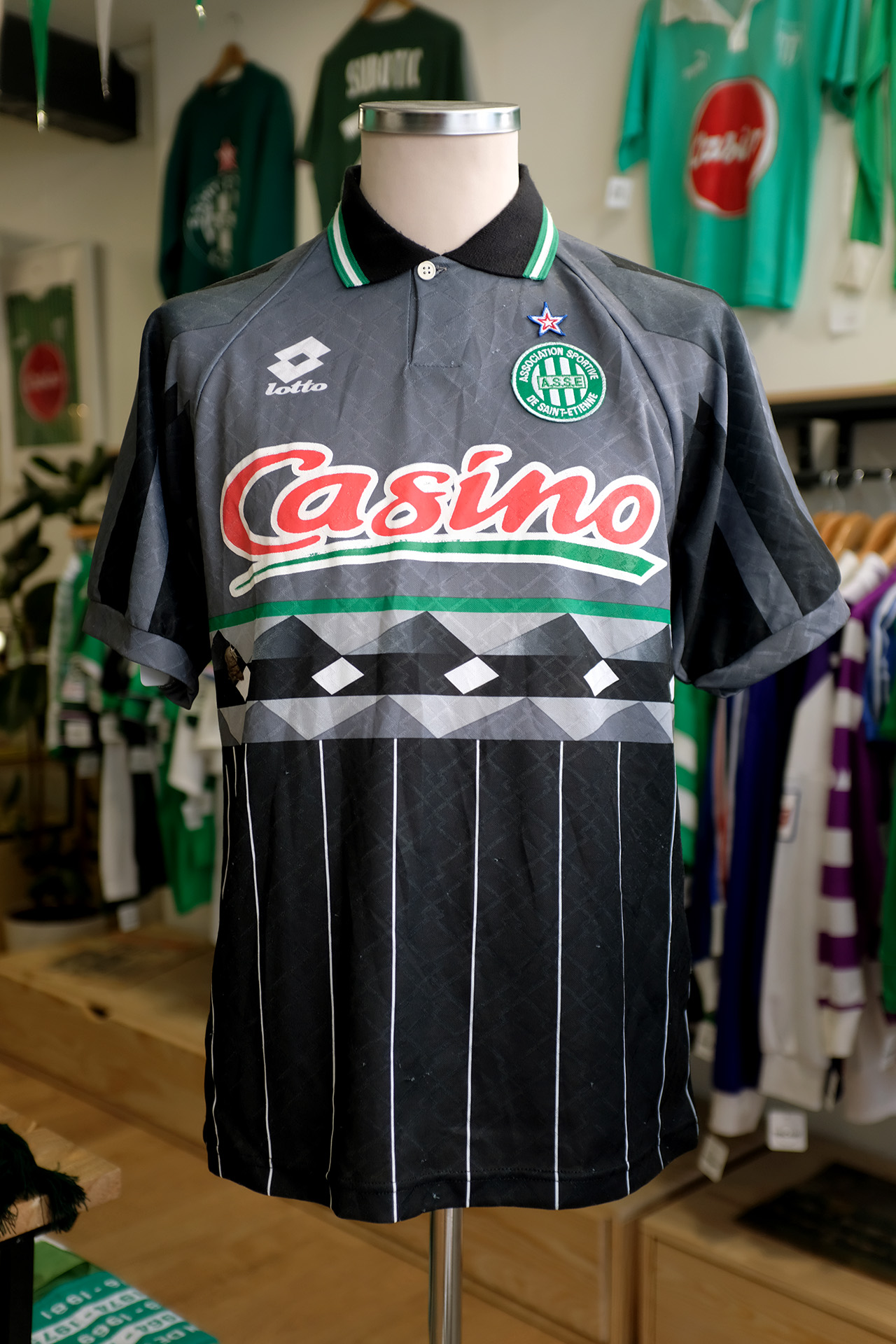 maillot ASSE Lotto noir