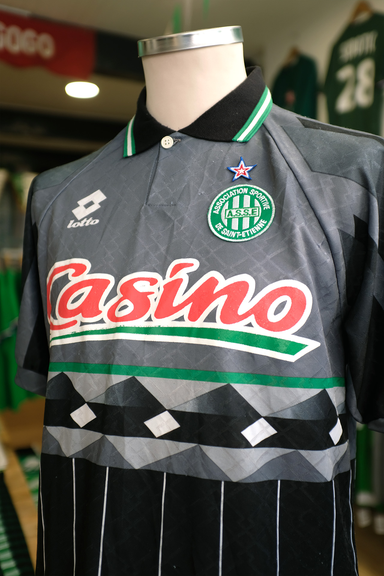 maillot ASSE Lotto noir