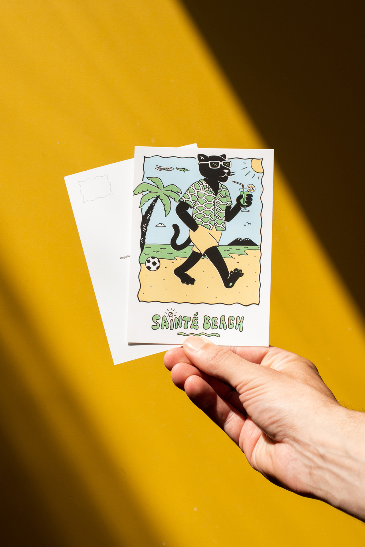 carte postale panthère sainté beach