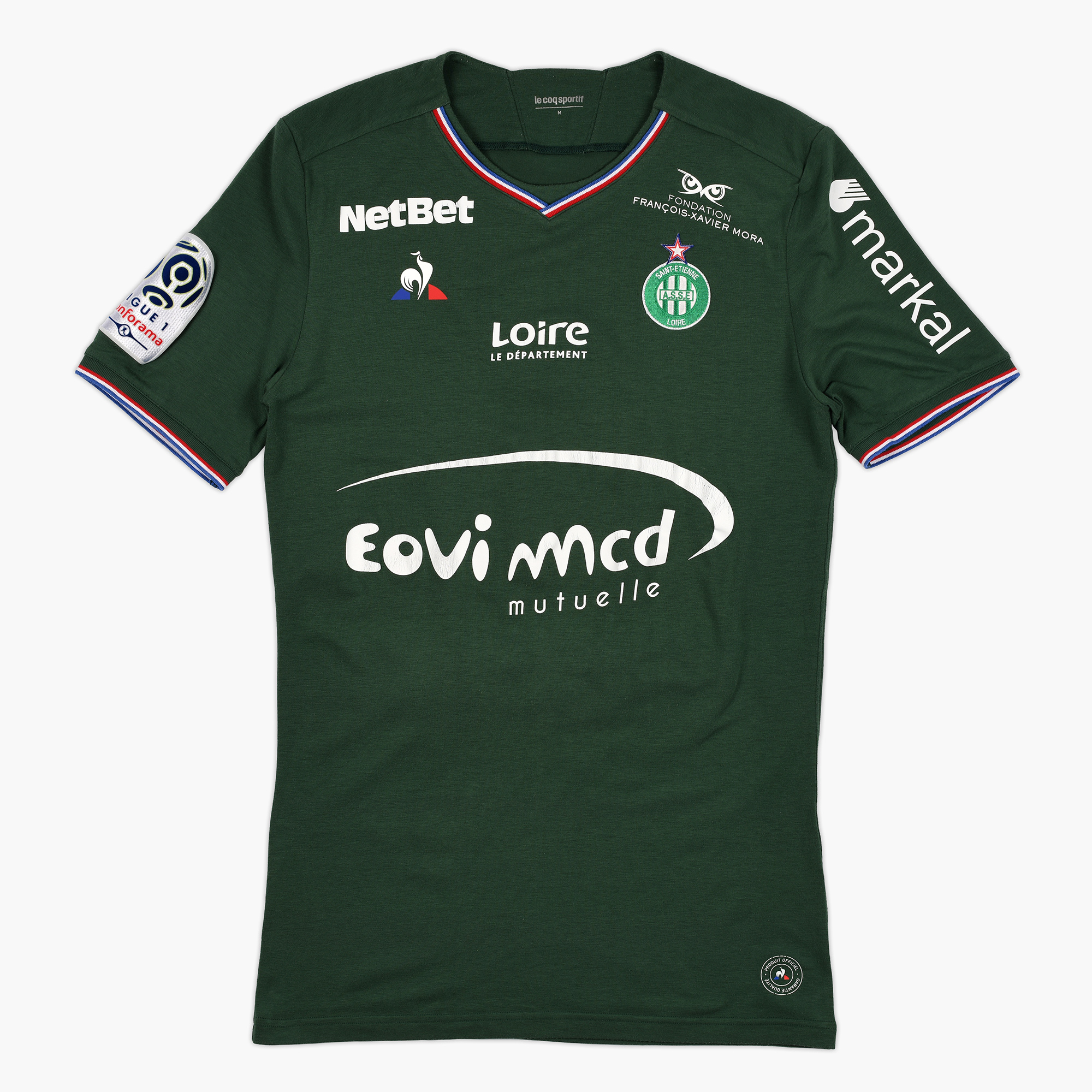 Maillot ASSE Yann M'Vila – Saison 2017/2018 maillot asse yann M'Vila