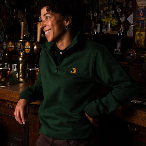 sweat zippé forez sports vert