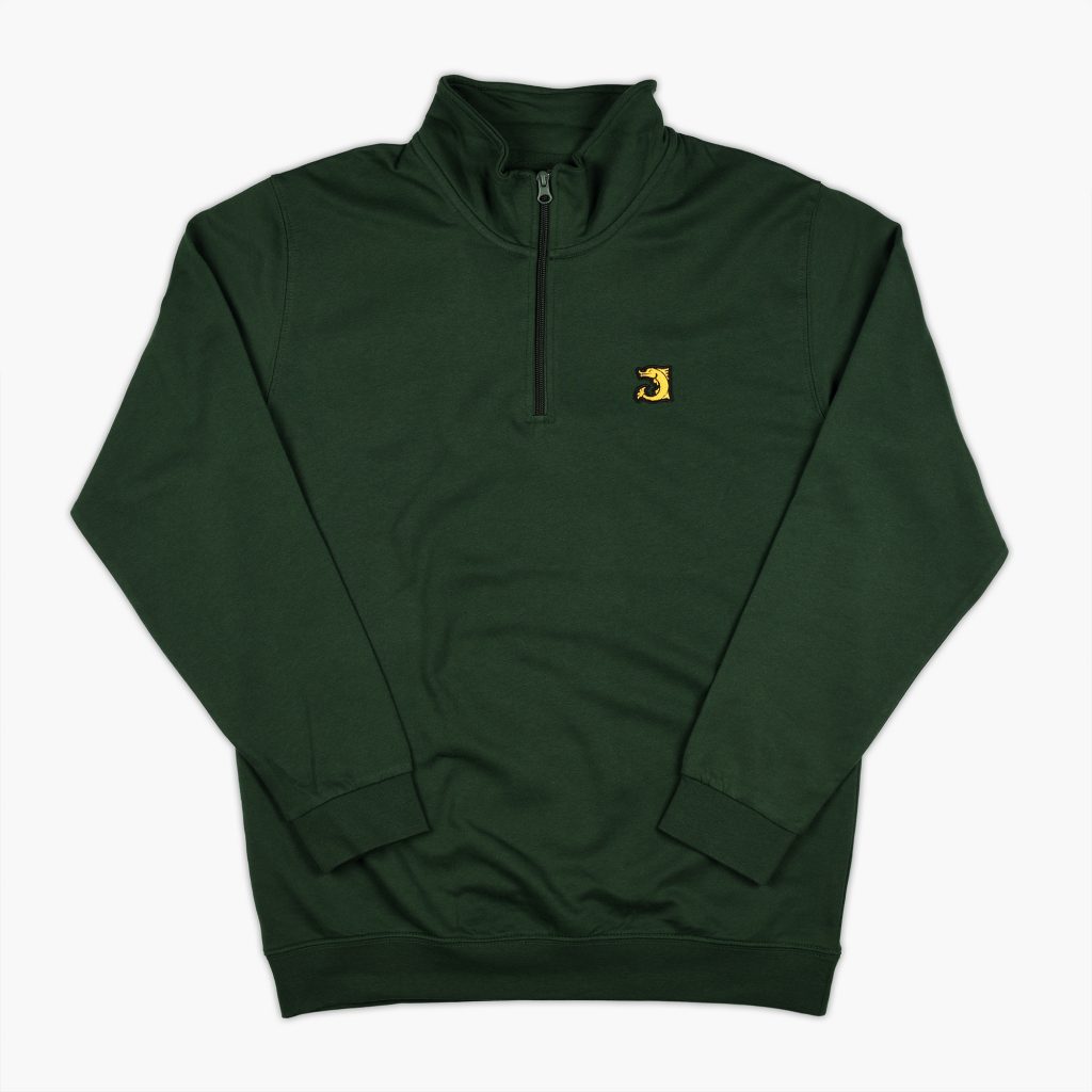 sweat zippé forez sports vert