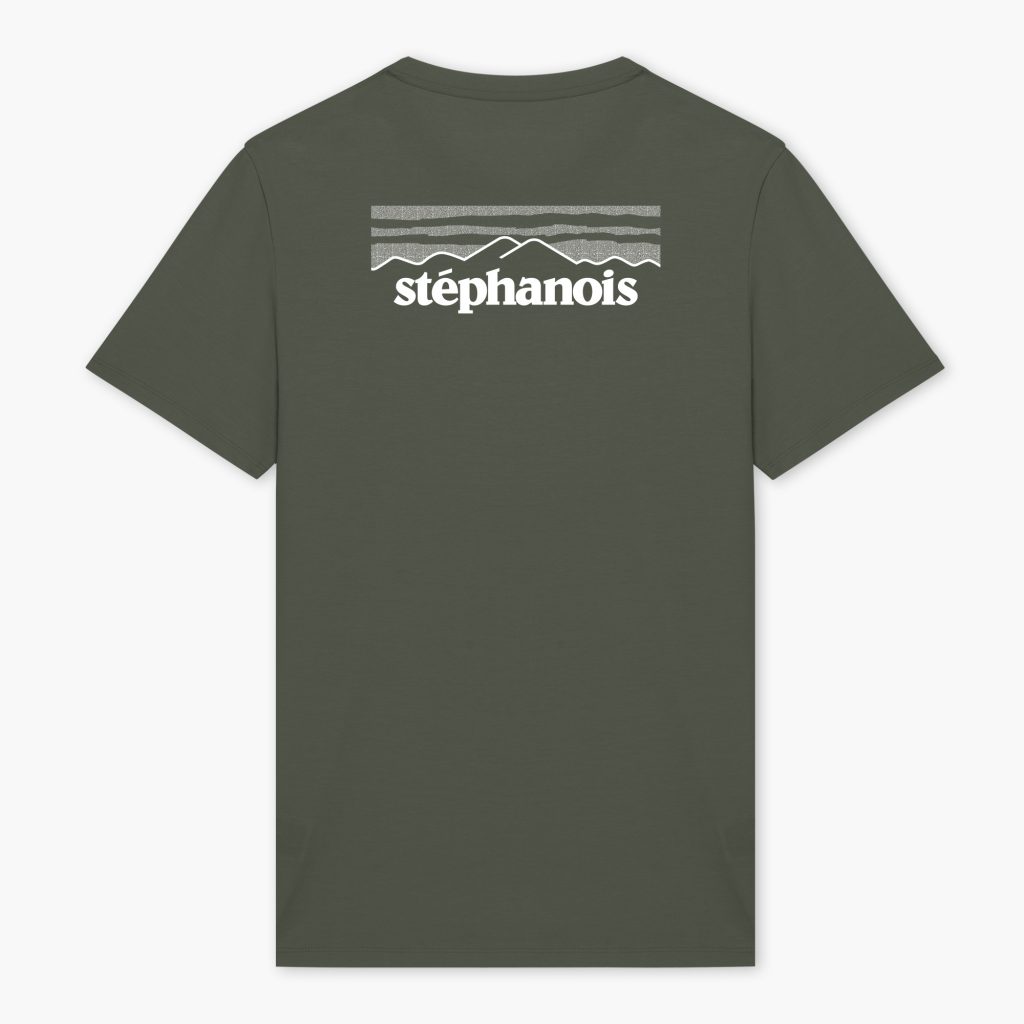 t-shirt stéphanois khaki