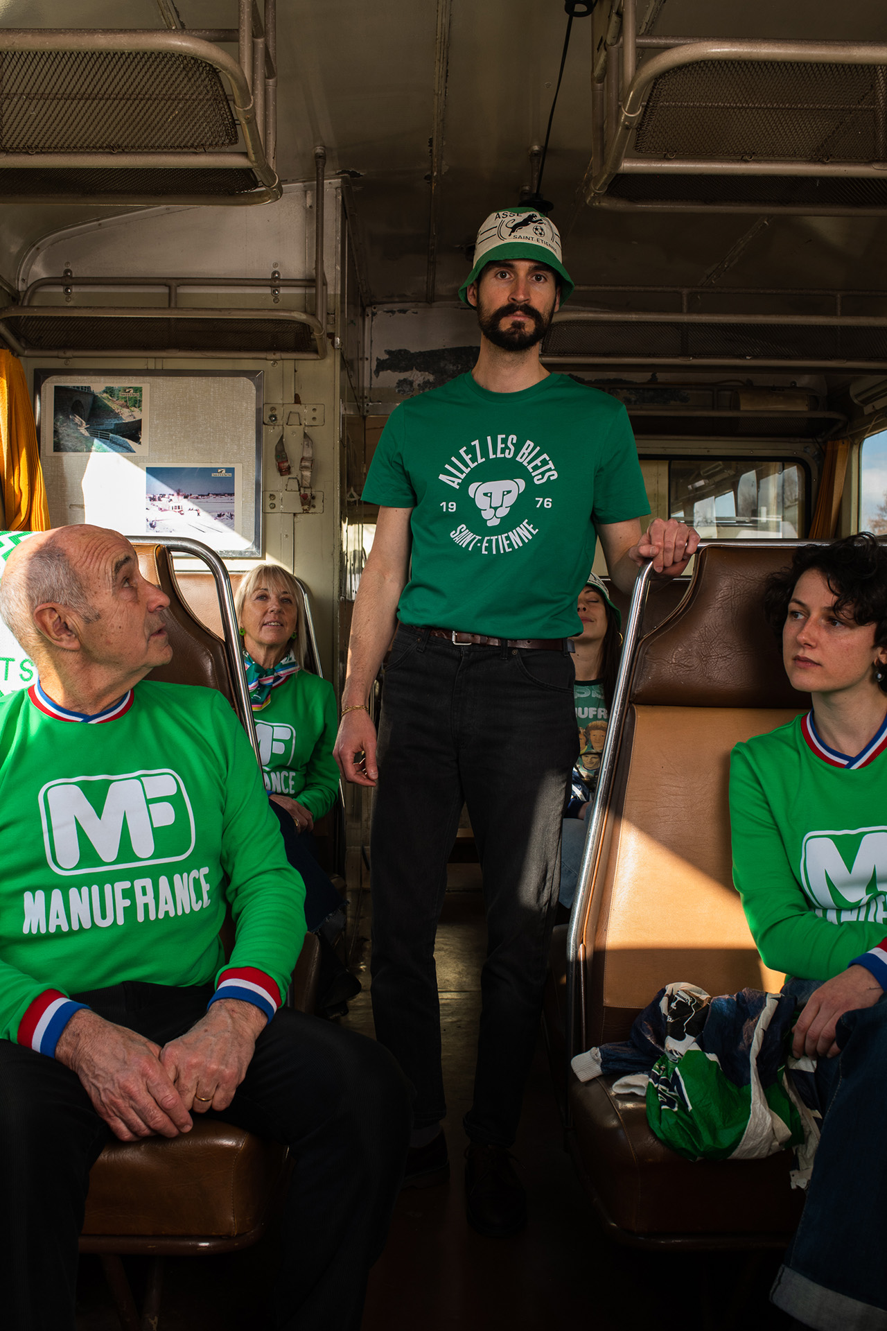 T-shirt Allez les Blets 1976 vert