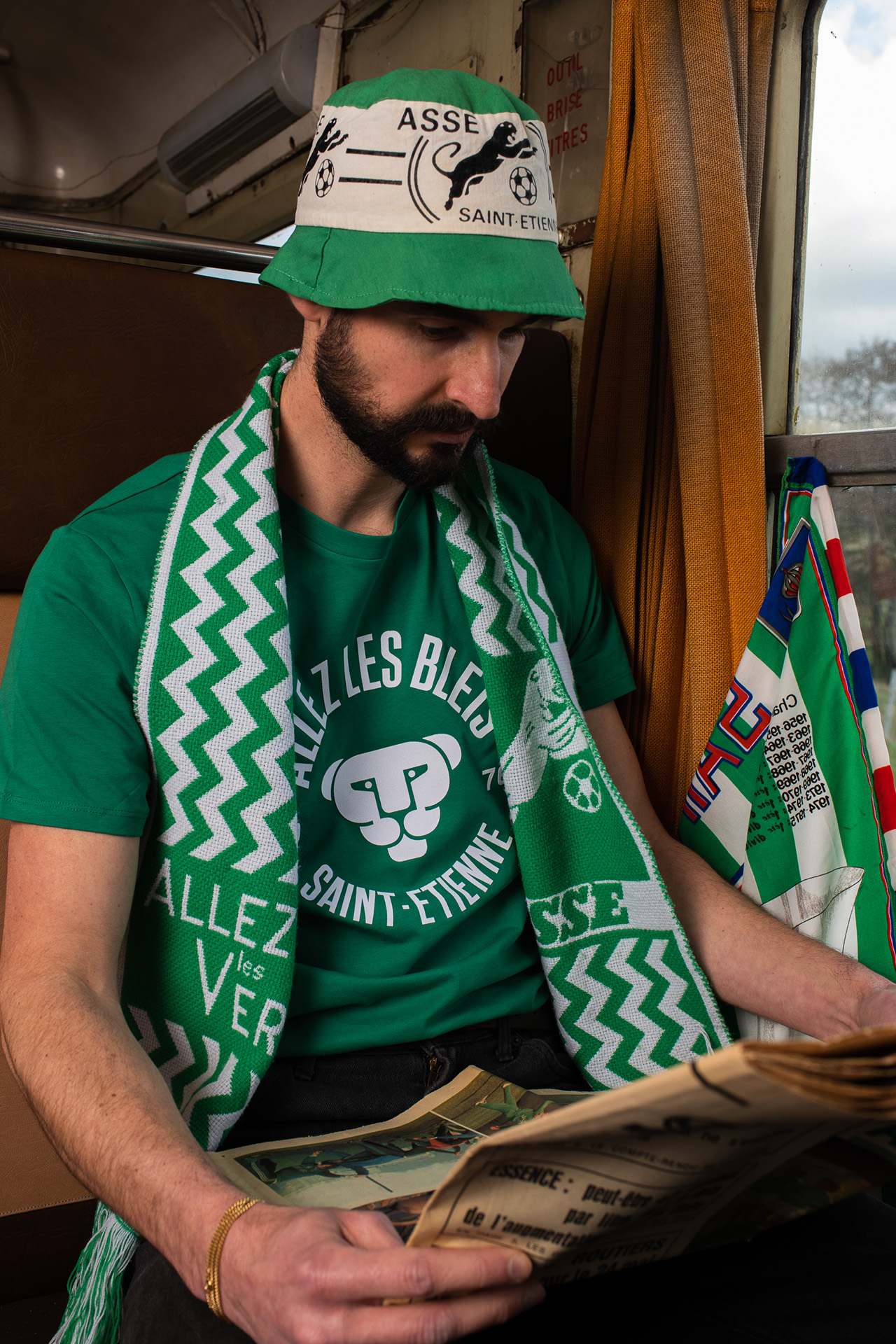T-shirt Allez les Blets 1976 vert
