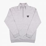 sweat zippé panthère noire gris