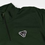 sweat zippé panthère noire