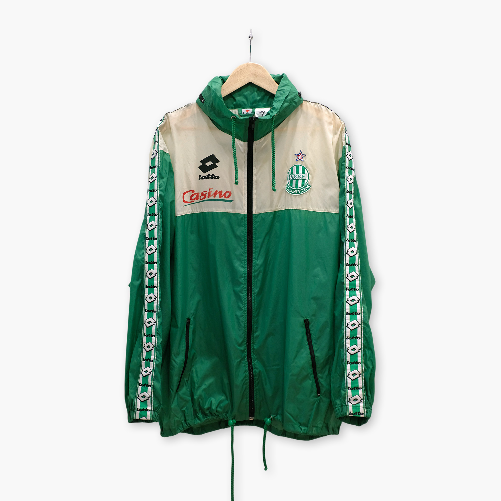 Coupe vent ASSE Lotto vintage 1995/1996 coupe vent asse lotto vintage