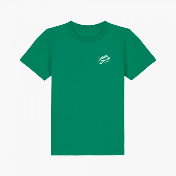 t-shirt sainté beach enfant vert