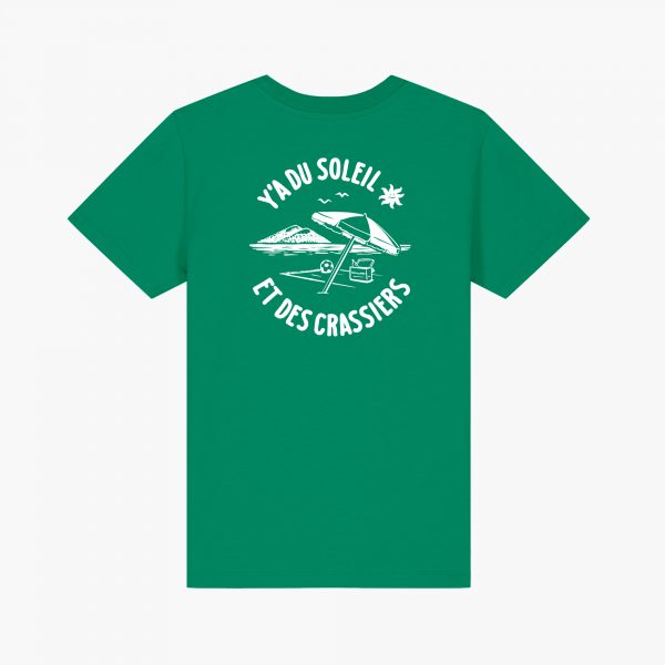 t-shirt sainté beach enfant vert