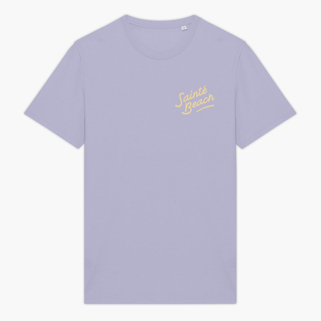 t-shirt sainté beach parme