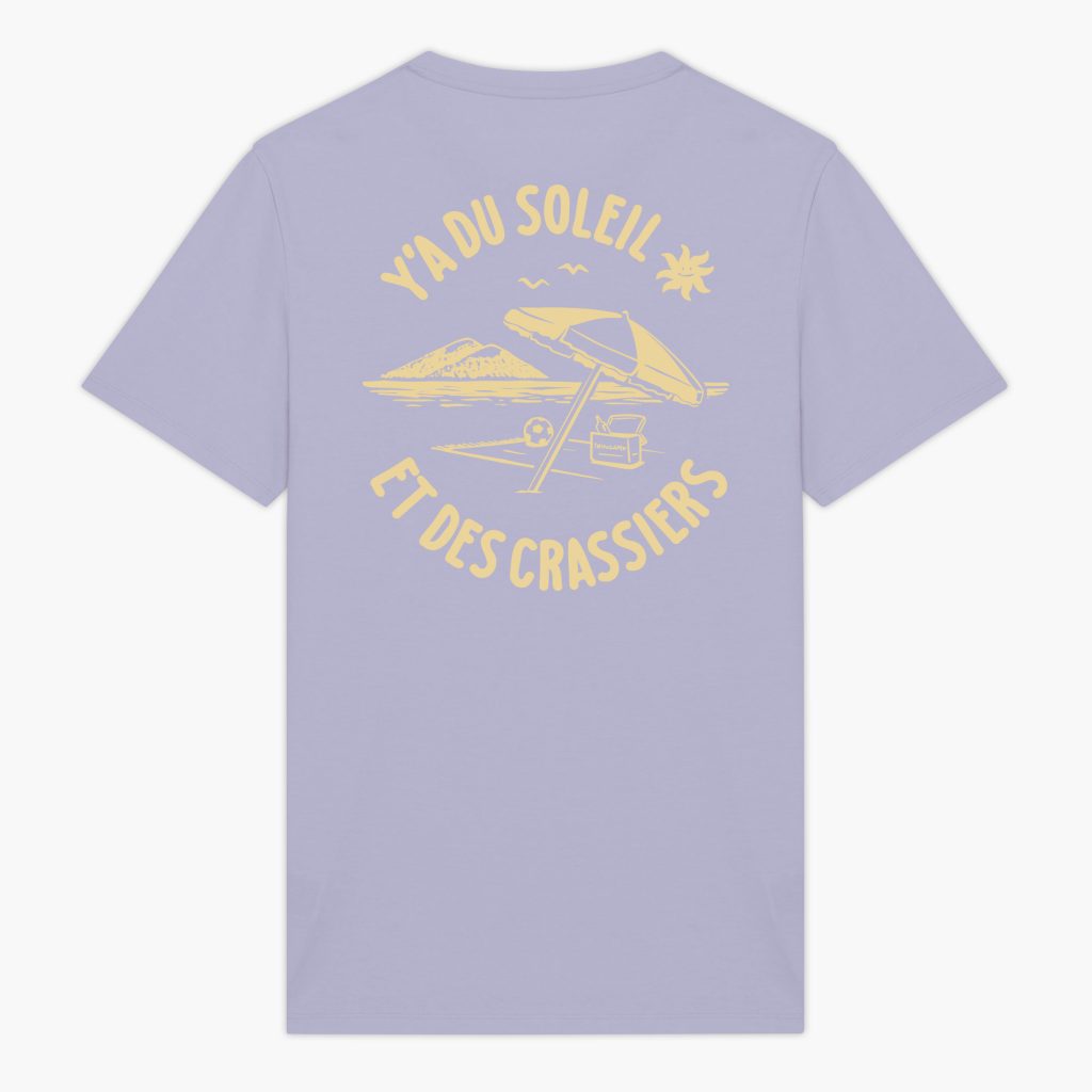 t-shirt sainté beach parme