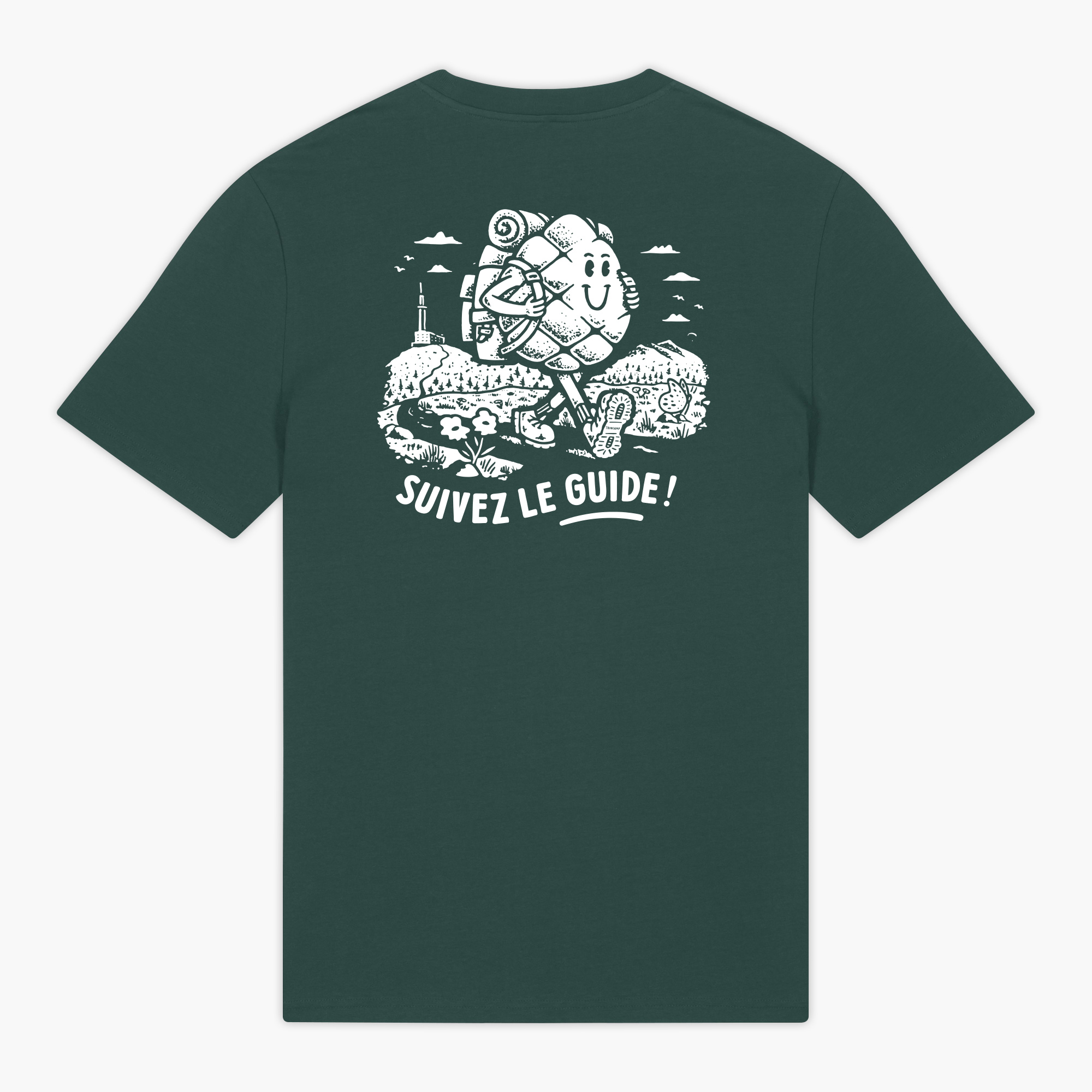 T-shirt Babet vert suivez le guide t-shirt babet